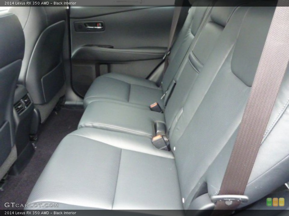 Black Interior Rear Seat for the 2014 Lexus RX 350 AWD #88893990