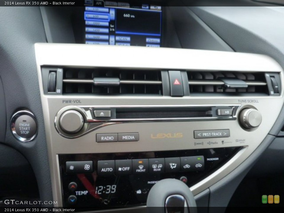 Black Interior Controls for the 2014 Lexus RX 350 AWD #88894146