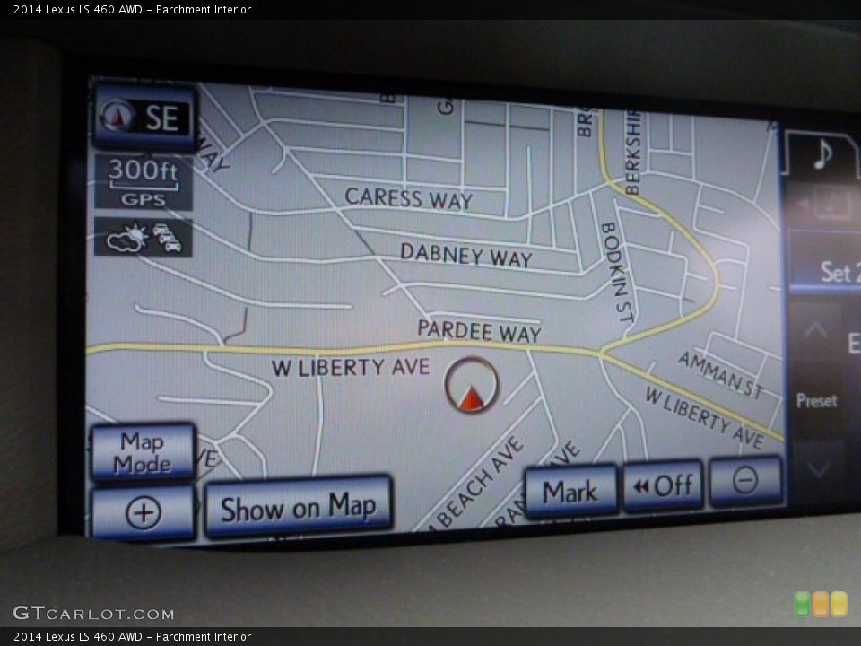 Parchment Interior Navigation for the 2014 Lexus LS 460 AWD #88894542