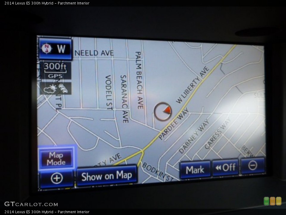 Parchment Interior Navigation for the 2014 Lexus ES 300h Hybrid #88895436