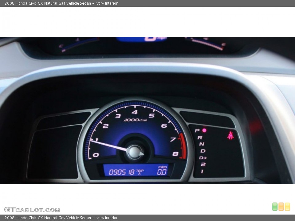 Ivory Interior Gauges for the 2008 Honda Civic GX Natural Gas Vehicle Sedan #88895463