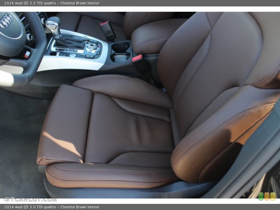 Chestnut Brown Interior Front Seat for the 2014 Audi Q5 3.0 TDI quattro #88899498