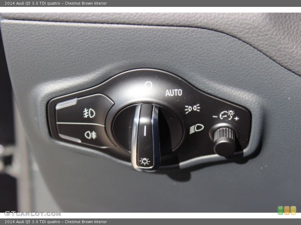Chestnut Brown Interior Controls for the 2014 Audi Q5 3.0 TDI quattro #88899840