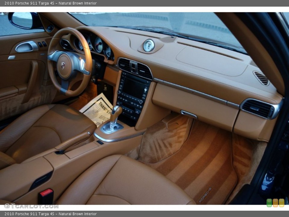 Natural Brown Interior Dashboard for the 2010 Porsche 911 Targa 4S #88902069