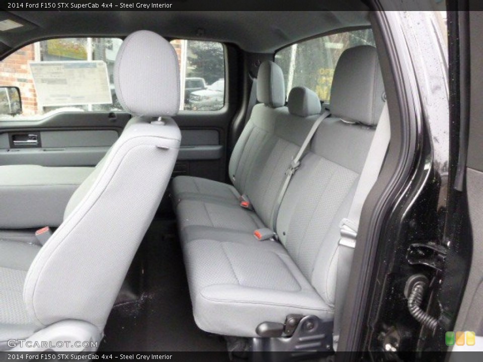 Steel Grey Interior Rear Seat for the 2014 Ford F150 STX SuperCab 4x4 #88903188