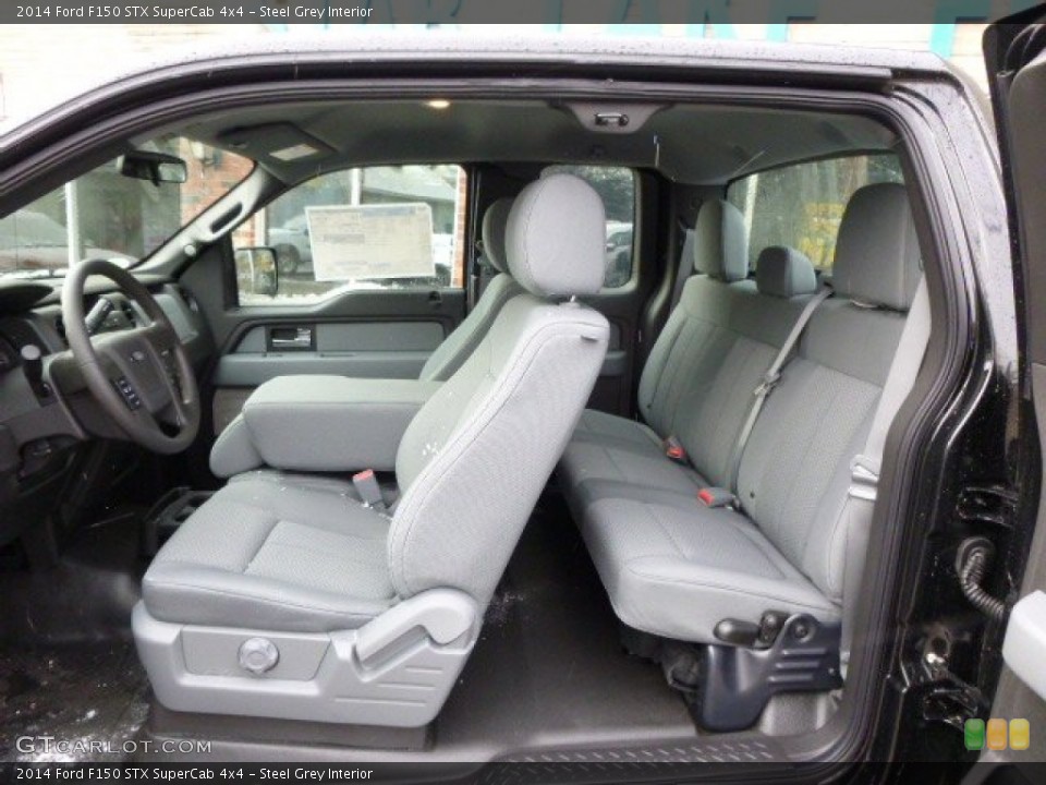 Steel Grey Interior Photo for the 2014 Ford F150 STX SuperCab 4x4 #88903215