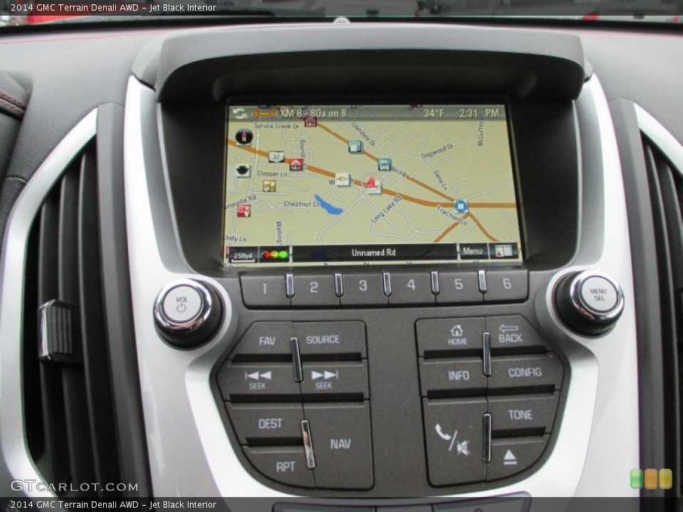 Jet Black Interior Navigation for the 2014 GMC Terrain Denali AWD #88905978