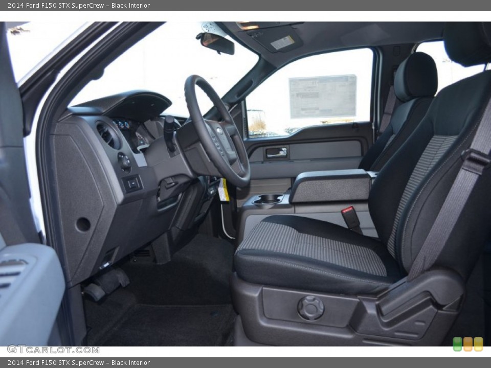 Black Interior Front Seat for the 2014 Ford F150 STX SuperCrew #88909170