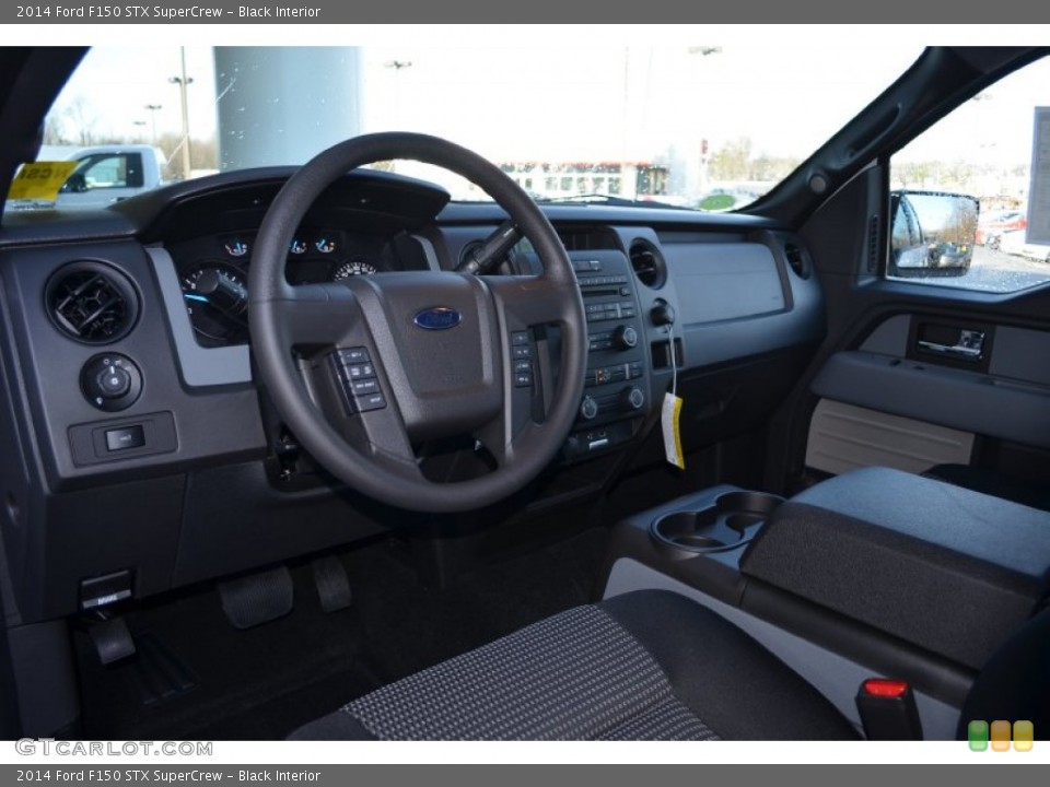 Black Interior Prime Interior for the 2014 Ford F150 STX SuperCrew #88909191