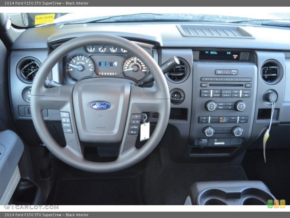Black Interior Dashboard for the 2014 Ford F150 STX SuperCrew #88909356