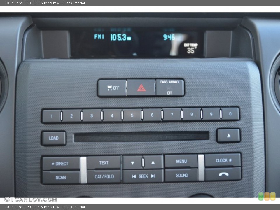 Black Interior Controls for the 2014 Ford F150 STX SuperCrew #88909380