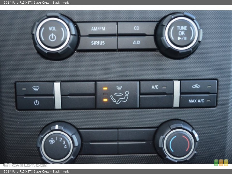 Black Interior Controls for the 2014 Ford F150 STX SuperCrew #88909404