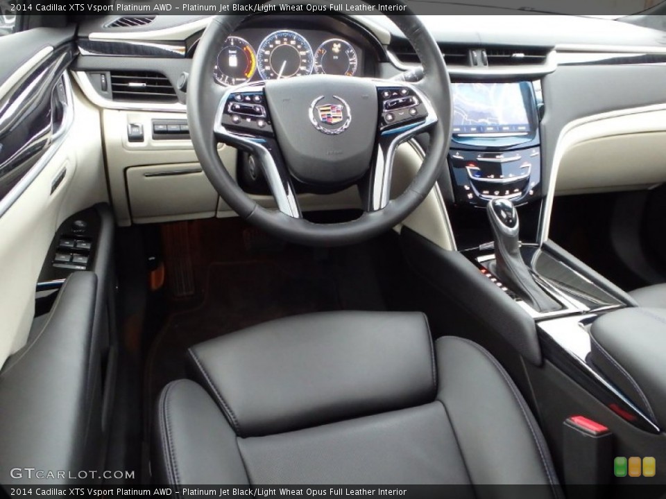 Platinum Jet Black/Light Wheat Opus Full Leather Interior Dashboard for the 2014 Cadillac XTS Vsport Platinum AWD #88913058