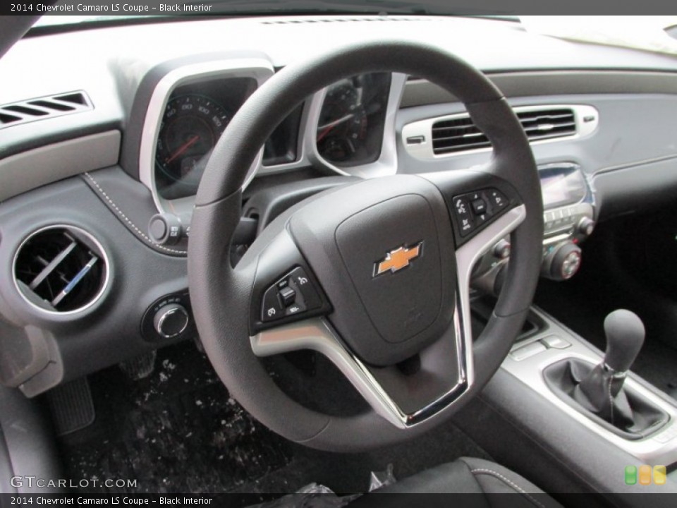 Black Interior Steering Wheel for the 2014 Chevrolet Camaro LS Coupe #88913963