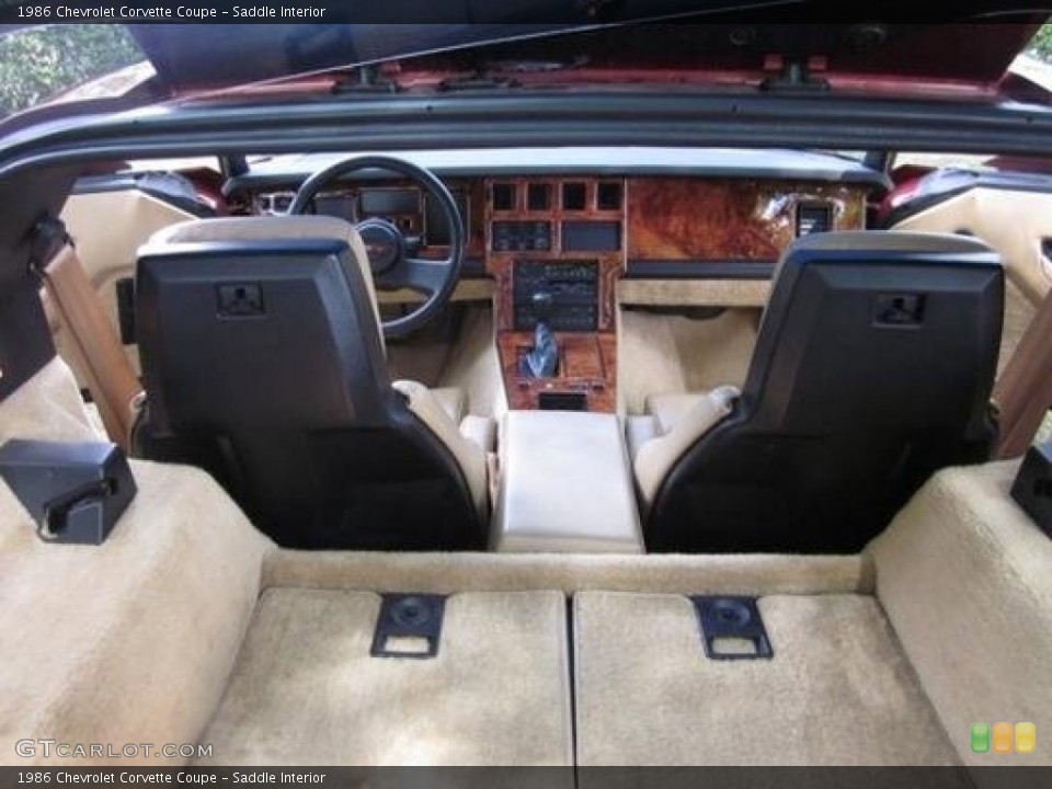 Saddle Interior Photo for the 1986 Chevrolet Corvette Coupe #88921094