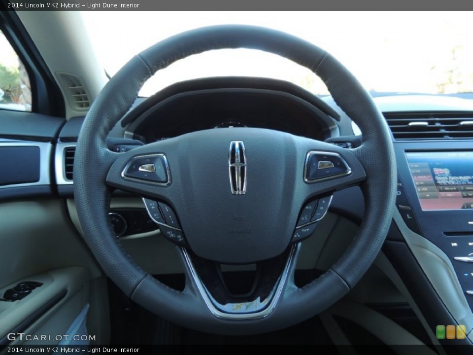 Light Dune Interior Steering Wheel for the 2014 Lincoln MKZ Hybrid #88922699