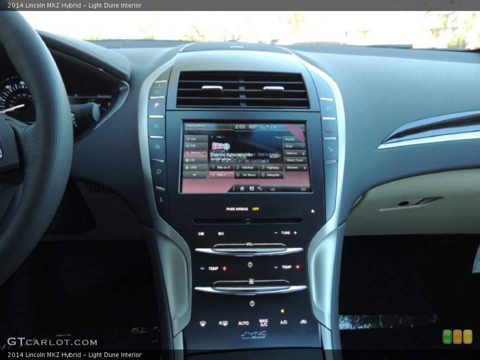 Light Dune Interior Controls for the 2014 Lincoln MKZ Hybrid #88922726