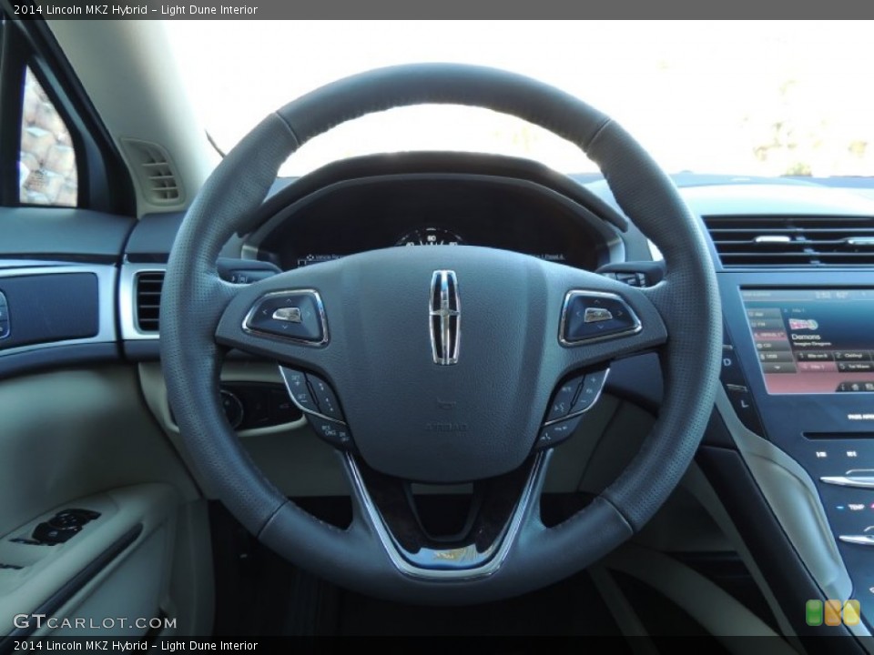 Light Dune Interior Steering Wheel for the 2014 Lincoln MKZ Hybrid #88922963