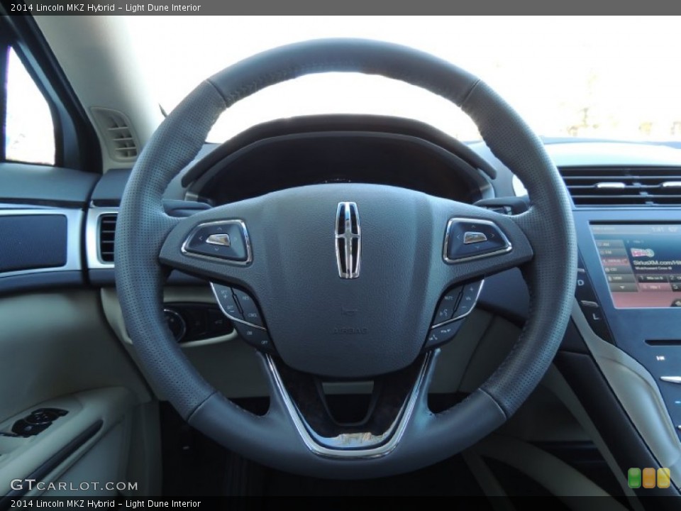 Light Dune Interior Steering Wheel for the 2014 Lincoln MKZ Hybrid #88923212