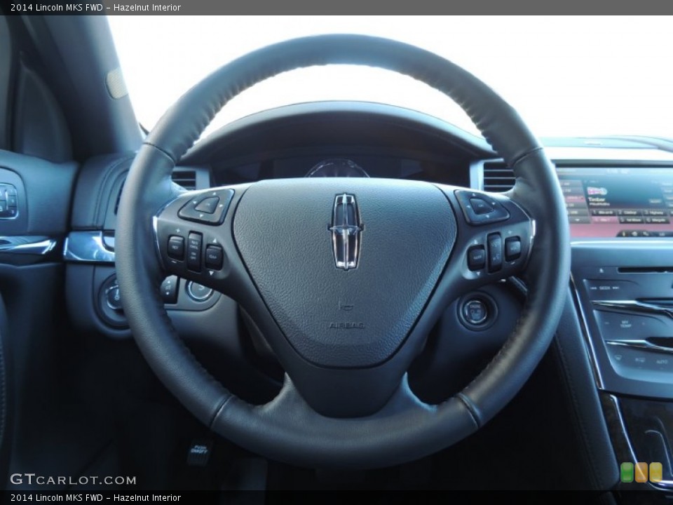 Hazelnut Interior Steering Wheel for the 2014 Lincoln MKS FWD #88923935