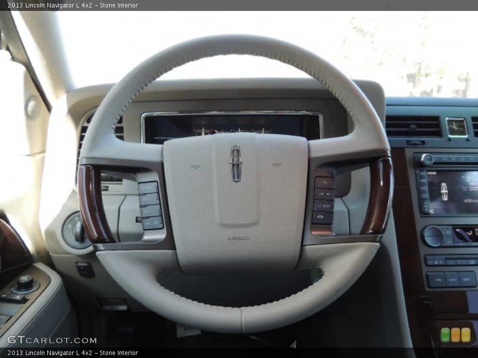 Stone Interior Steering Wheel for the 2013 Lincoln Navigator L 4x2 #88924448