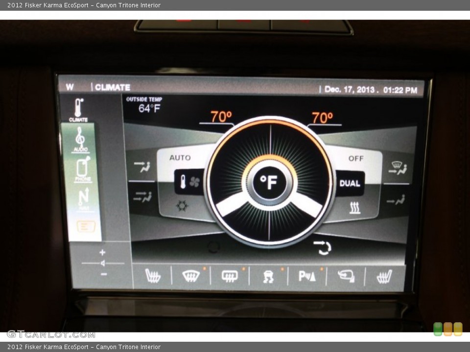 Canyon Tritone Interior Controls for the 2012 Fisker Karma EcoSport #88926254