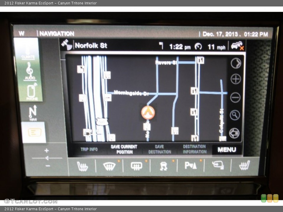 Canyon Tritone Interior Navigation for the 2012 Fisker Karma EcoSport #88926287