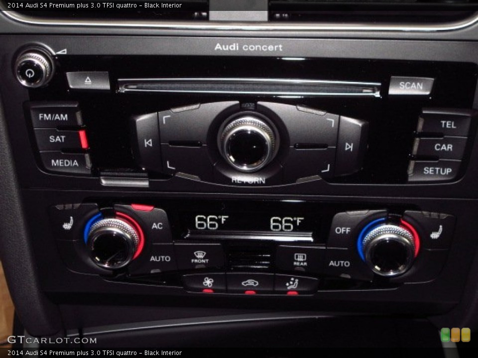 Black Interior Controls for the 2014 Audi S4 Premium plus 3.0 TFSI quattro #88930430