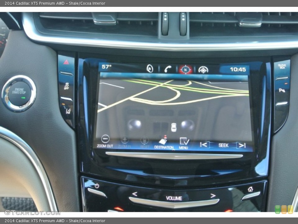 Shale/Cocoa Interior Navigation for the 2014 Cadillac XTS Premium AWD #88938239