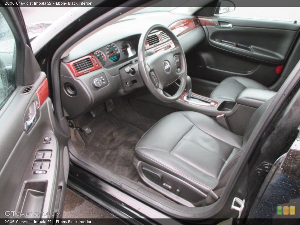 Ebony Black Interior Prime Interior for the 2006 Chevrolet Impala SS #88941356