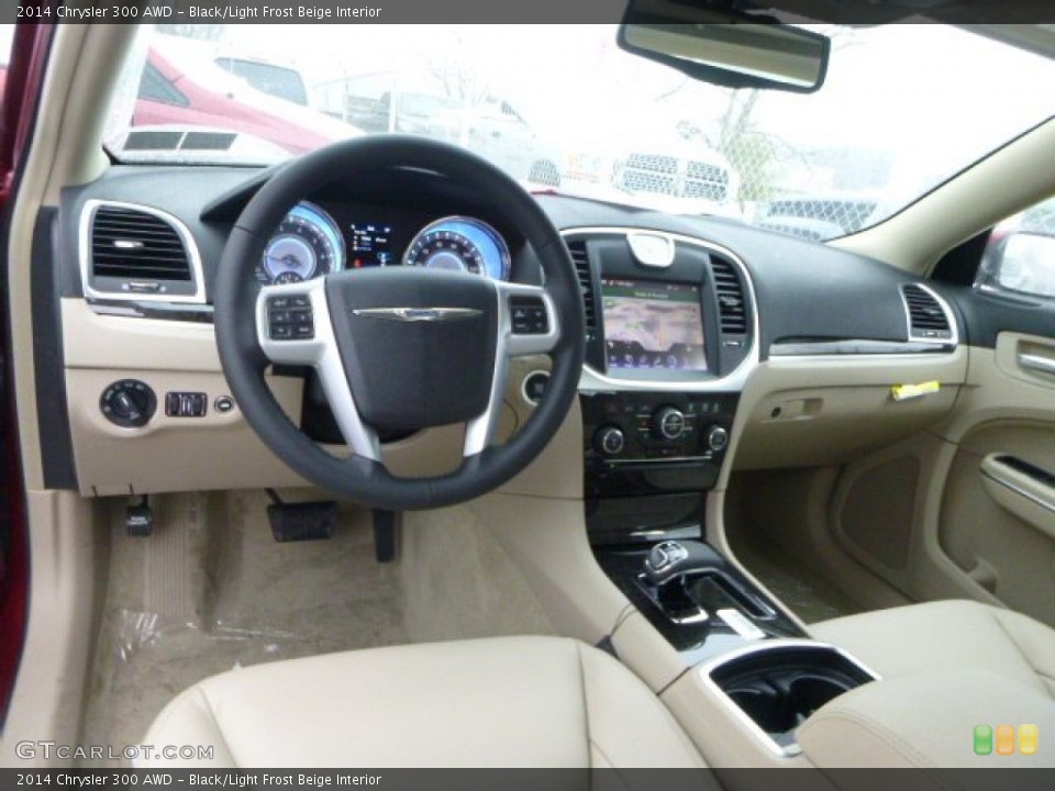 Black/Light Frost Beige 2014 Chrysler 300 Interiors