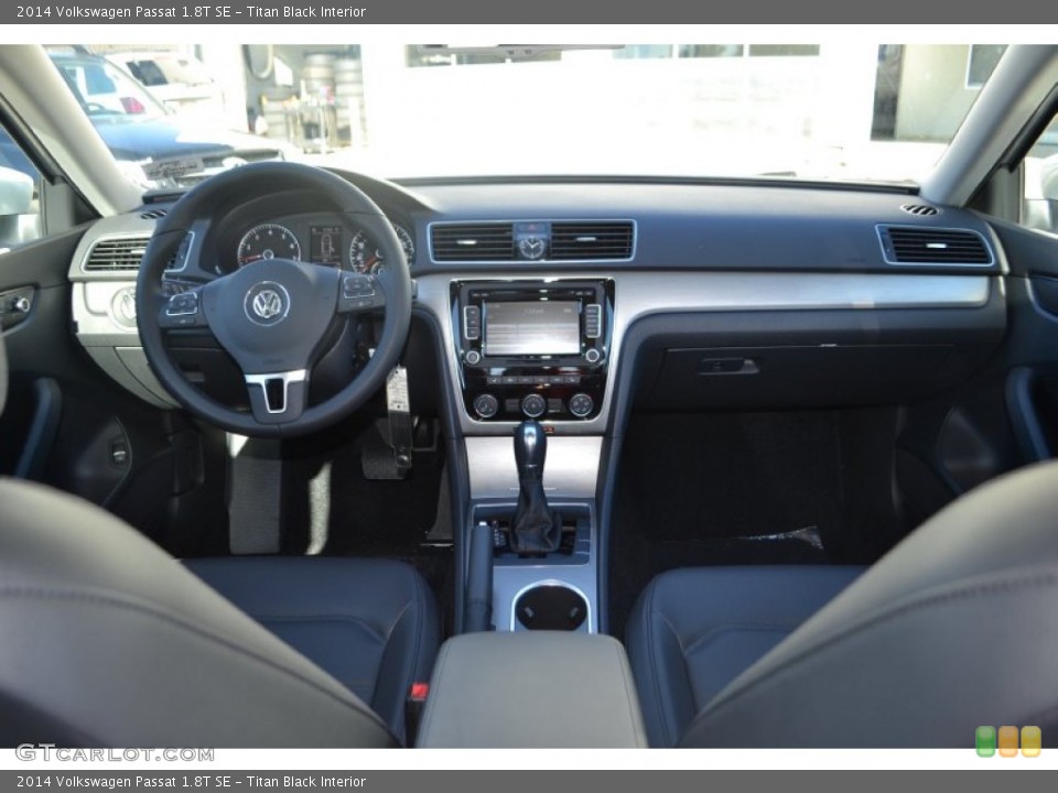 Titan Black Interior Dashboard for the 2014 Volkswagen Passat 1.8T SE #88945673