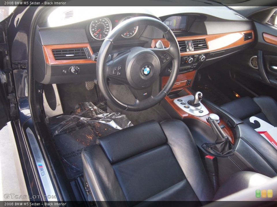 Black 2008 BMW M5 Interiors