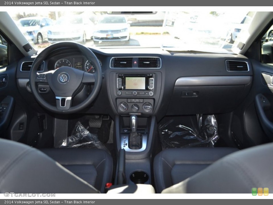 Titan Black Interior Dashboard for the 2014 Volkswagen Jetta SEL Sedan #88946801