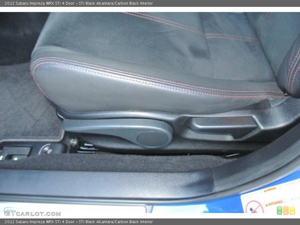 STi Black Alcantara/Carbon Black Interior Front Seat for the 2012 Subaru Impreza WRX STi 4 Door #88949117