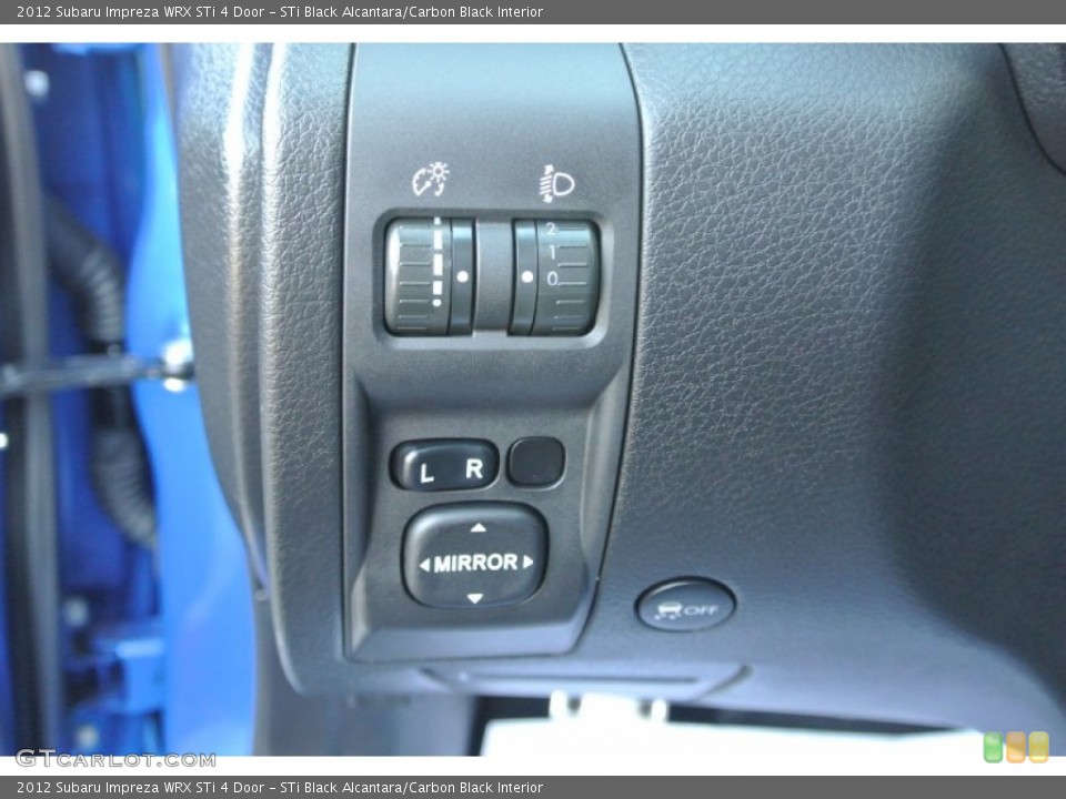 STi Black Alcantara/Carbon Black Interior Controls for the 2012 Subaru Impreza WRX STi 4 Door #88949174