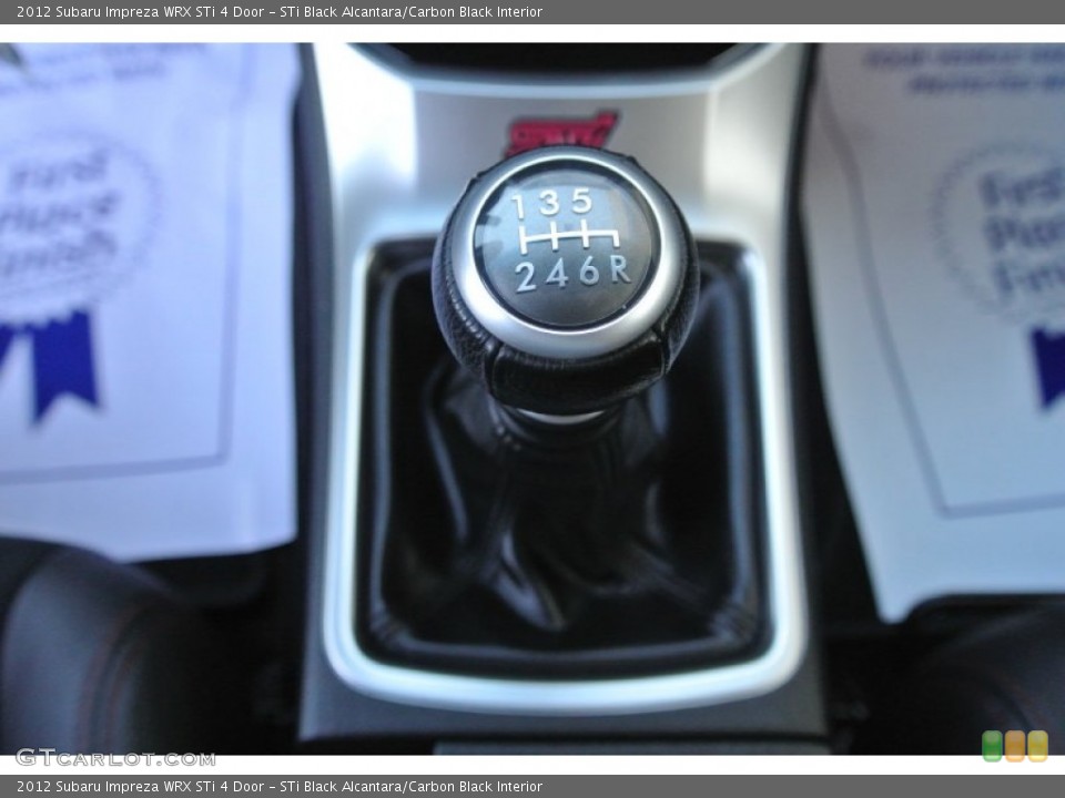 STi Black Alcantara/Carbon Black Interior Transmission for the 2012 Subaru Impreza WRX STi 4 Door #88949217