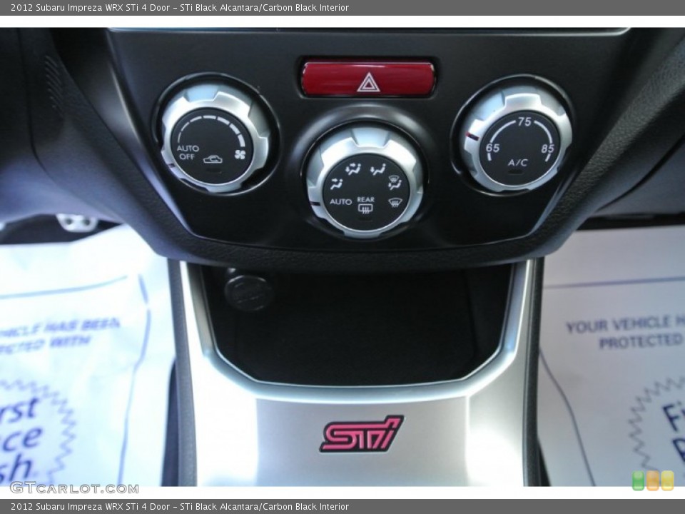 STi Black Alcantara/Carbon Black Interior Controls for the 2012 Subaru Impreza WRX STi 4 Door #88949237