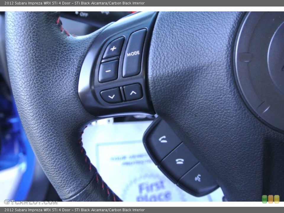 STi Black Alcantara/Carbon Black Interior Controls for the 2012 Subaru Impreza WRX STi 4 Door #88949276