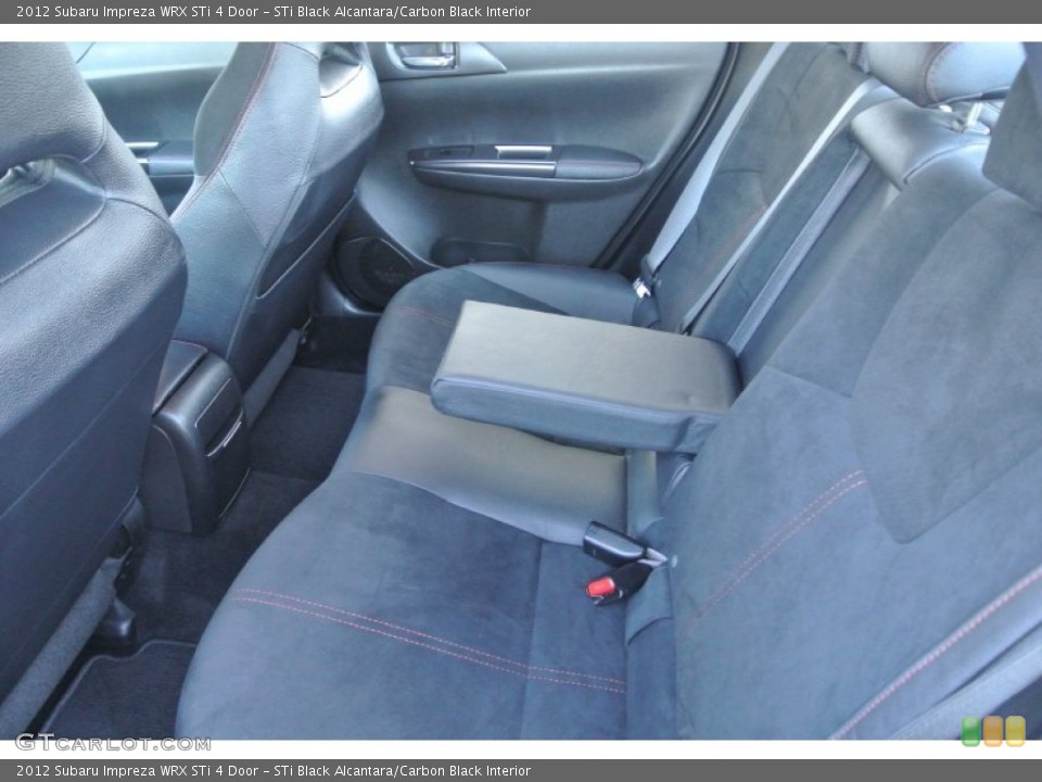STi Black Alcantara/Carbon Black Interior Rear Seat for the 2012 Subaru Impreza WRX STi 4 Door #88949318