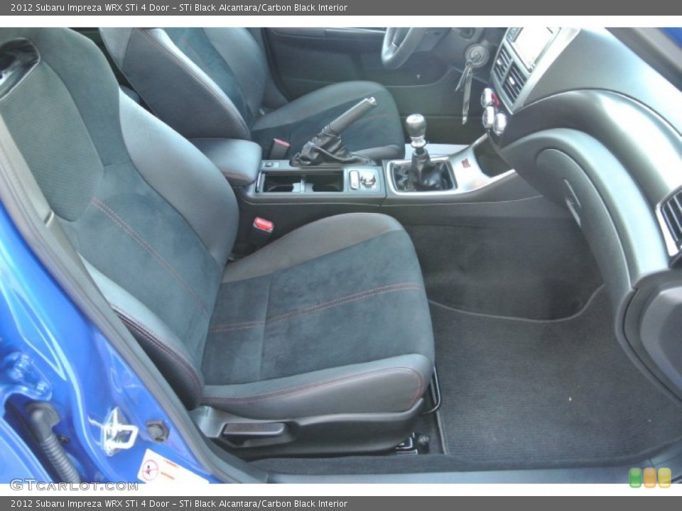 STi Black Alcantara/Carbon Black Interior Front Seat for the 2012 Subaru Impreza WRX STi 4 Door #88949378