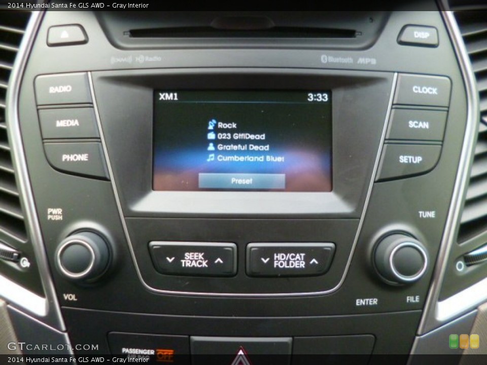 Gray Interior Controls for the 2014 Hyundai Santa Fe GLS AWD #88950863