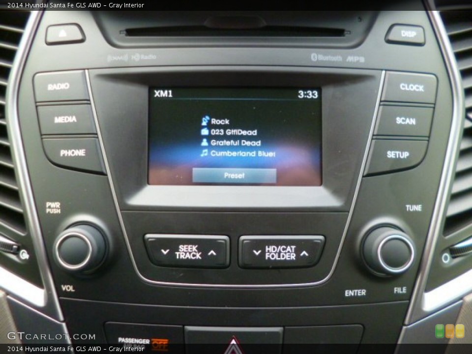 Gray Interior Controls for the 2014 Hyundai Santa Fe GLS AWD #88950863