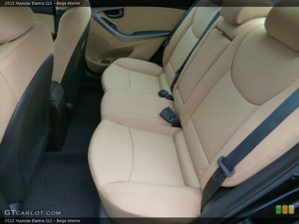 Beige Interior Rear Seat for the 2013 Hyundai Elantra GLS #88951739