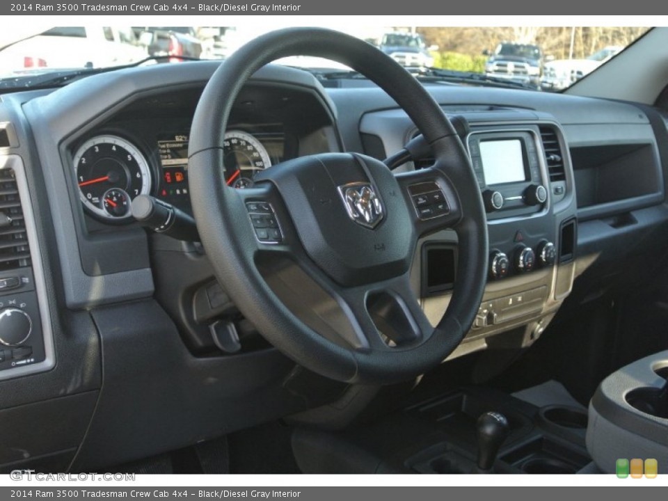 Black/Diesel Gray Interior Dashboard for the 2014 Ram 3500 Tradesman Crew Cab 4x4 #88957499