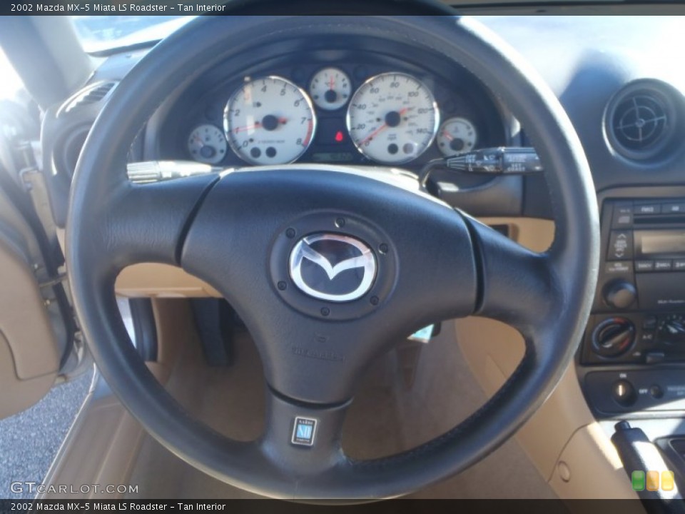 Tan Interior Steering Wheel For The 2002 Mazda Mx 5 Miata Ls