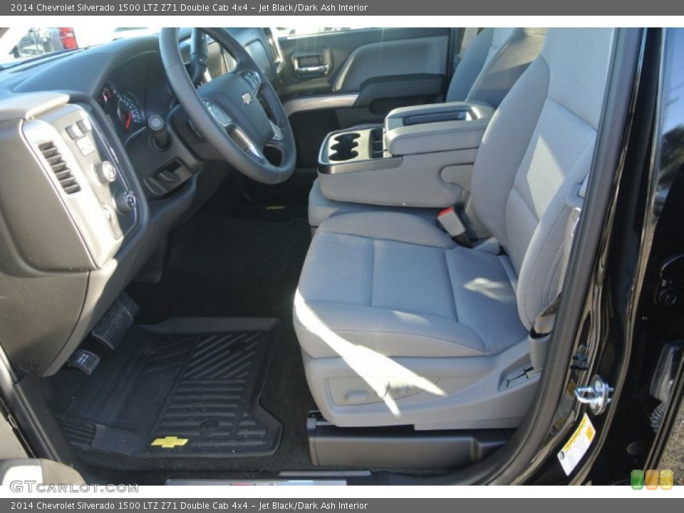 Jet Black/Dark Ash Interior Front Seat for the 2014 Chevrolet Silverado 1500 LTZ Z71 Double Cab 4x4 #88961797