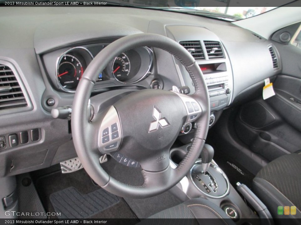 Black Interior Dashboard for the 2013 Mitsubishi Outlander Sport LE AWD #88962031