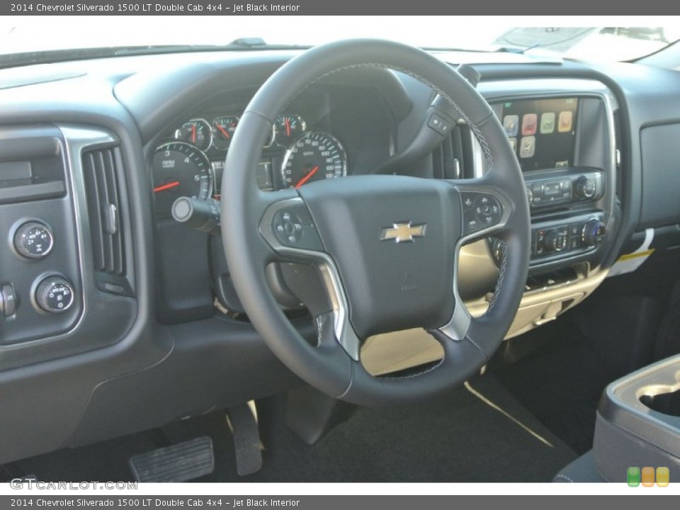 Jet Black Interior Dashboard for the 2014 Chevrolet Silverado 1500 LT Double Cab 4x4 #88964566