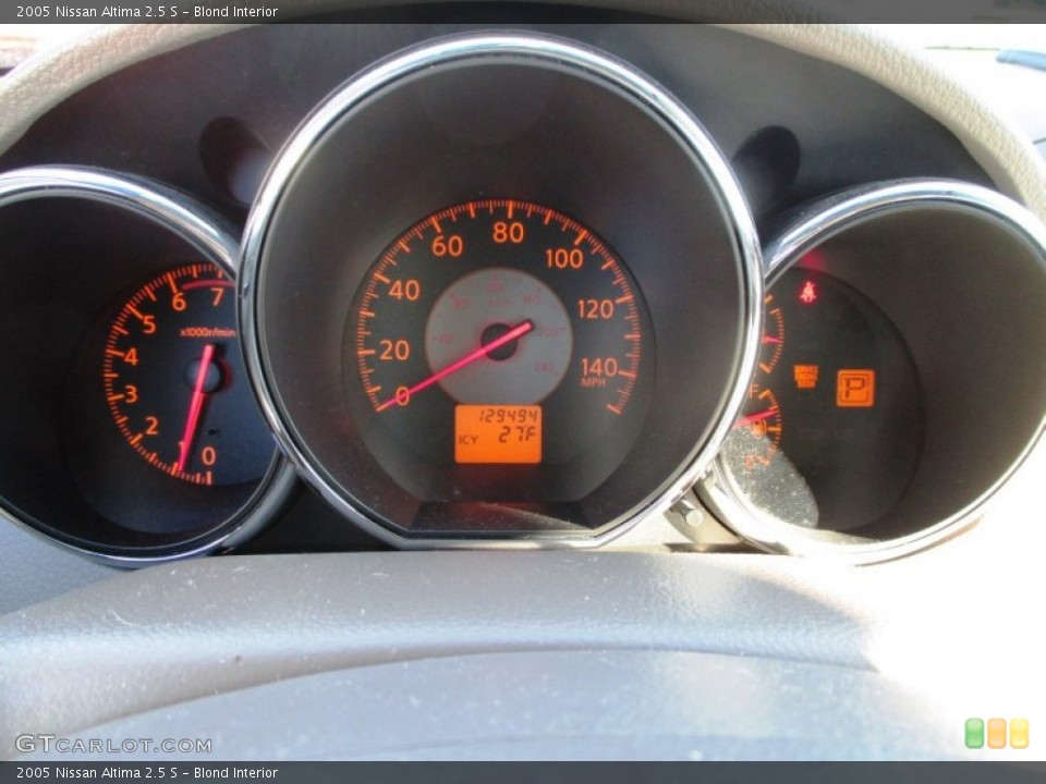 Blond Interior Gauges for the 2005 Nissan Altima 2.5 S #88972309